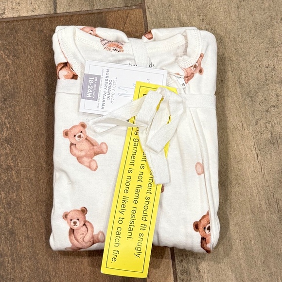 Teddy Bear Organic Nursery Pajama - PBK - Picture 5 of 8